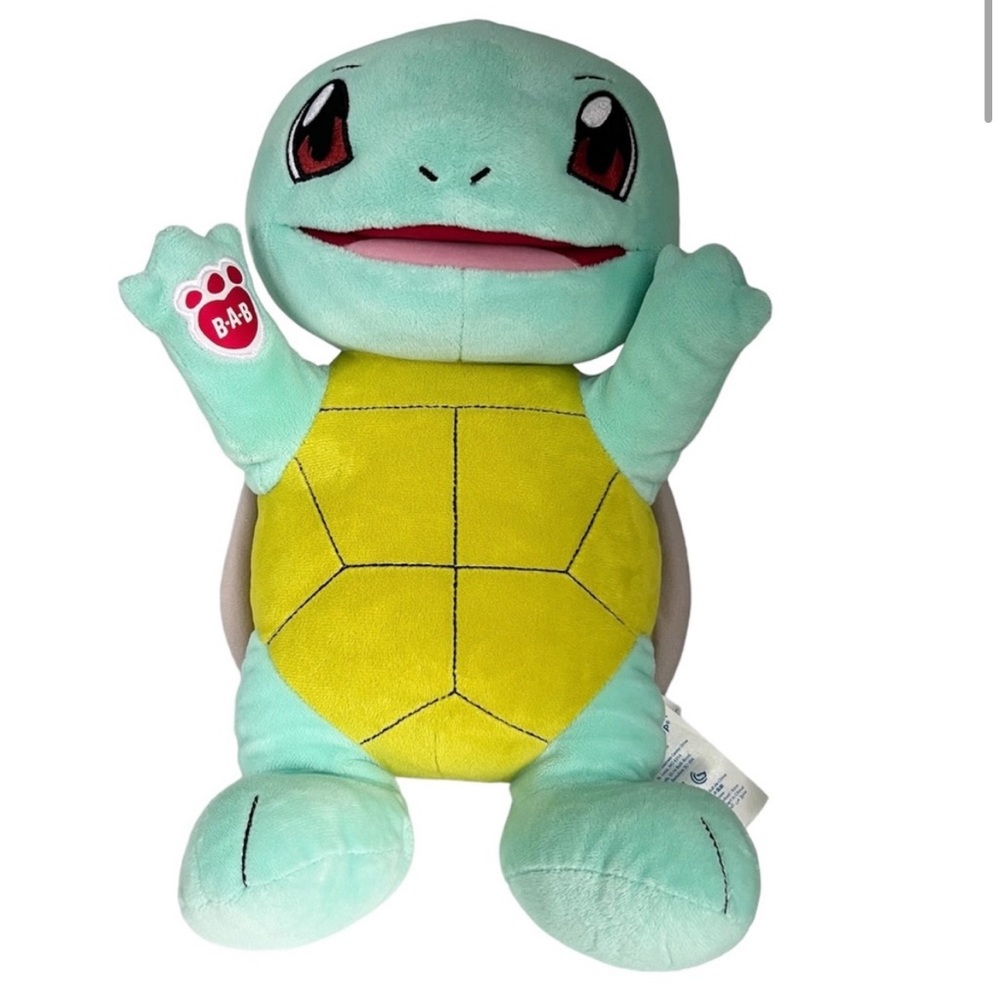 BUILD A BEAR Squirtle Pokémon Plush Animal *No Sound*